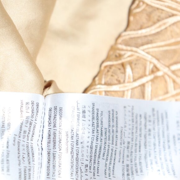 AXEL EMBELLISHED GUESS BY MARCIANO STRAPLESS GOLD DRESS - Picture 9 of 11